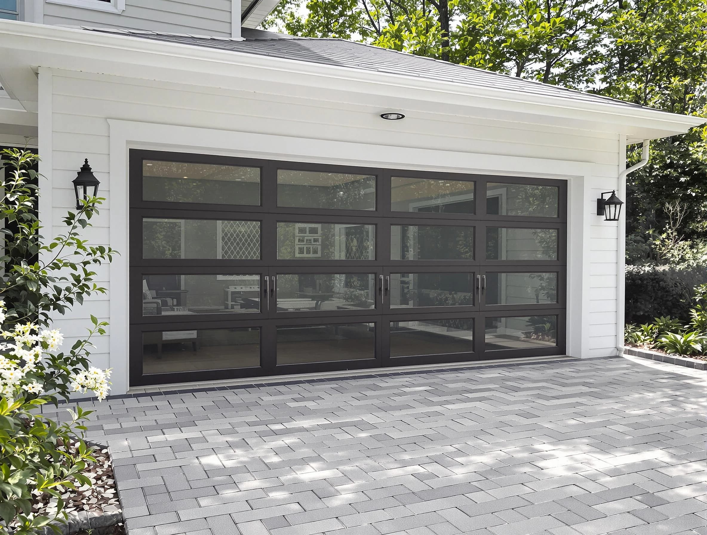 Richmond Garage Door Repair design specialist presenting custom garage door options to Richmond homeowner