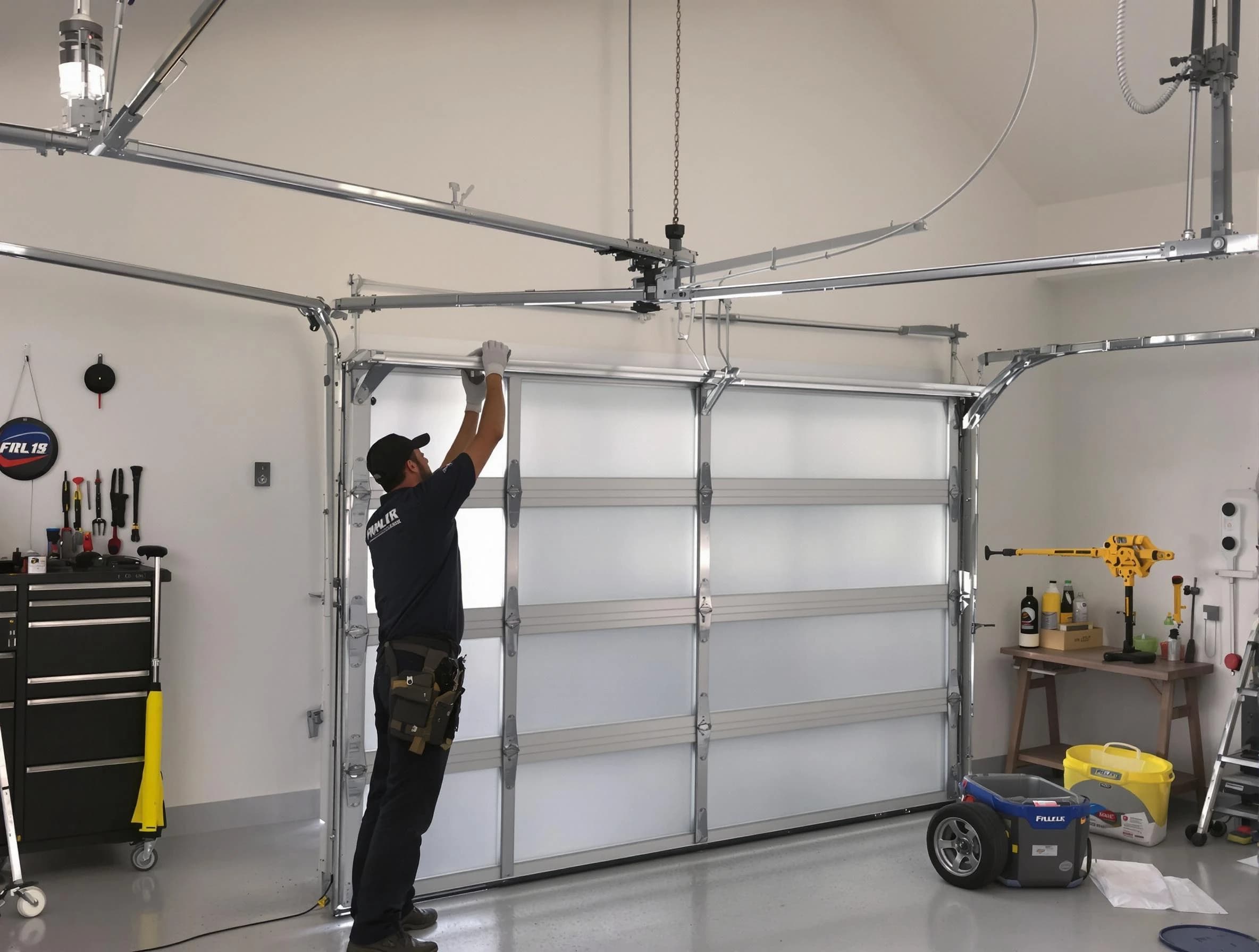 Richmond Garage Door Repair certified team performing precision garage door installation in Richmond
