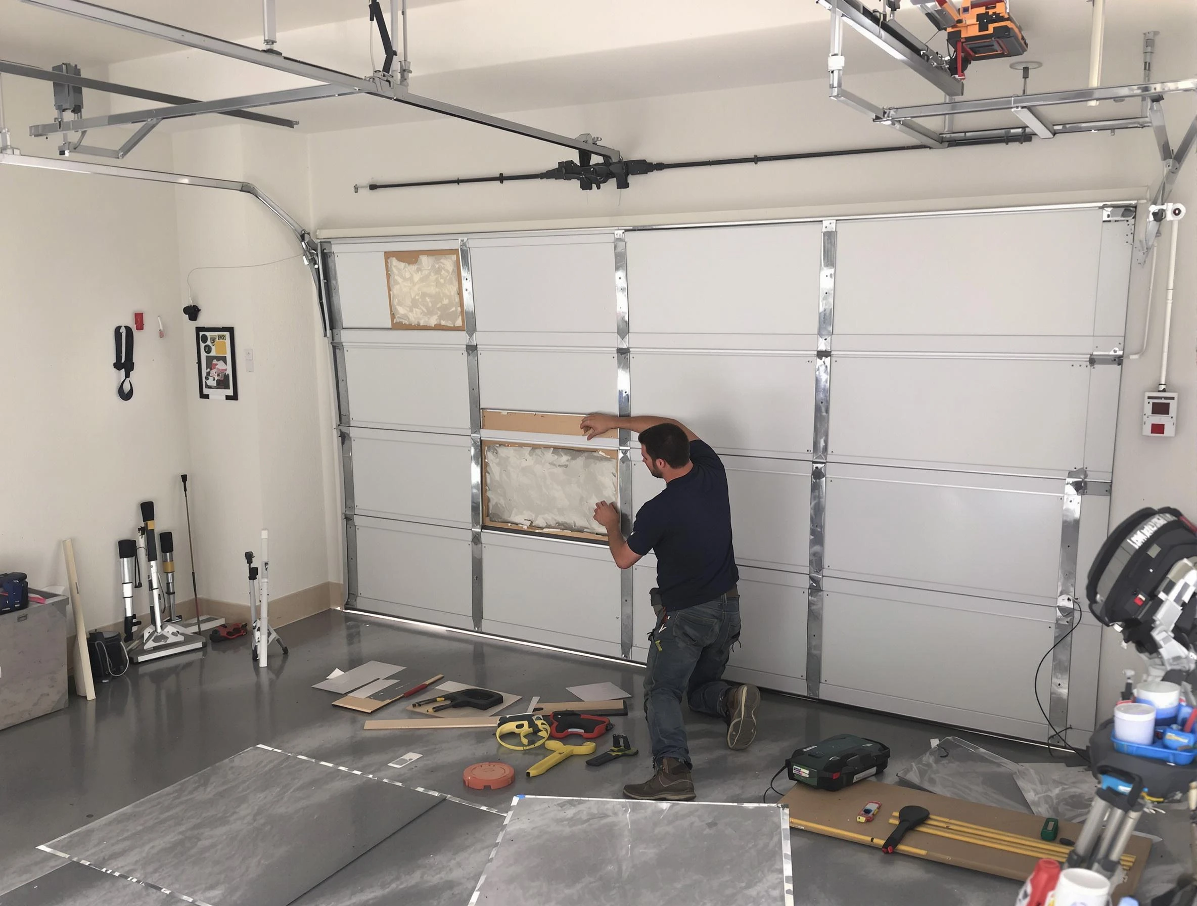 Garage Door Panel Repair in Richmond