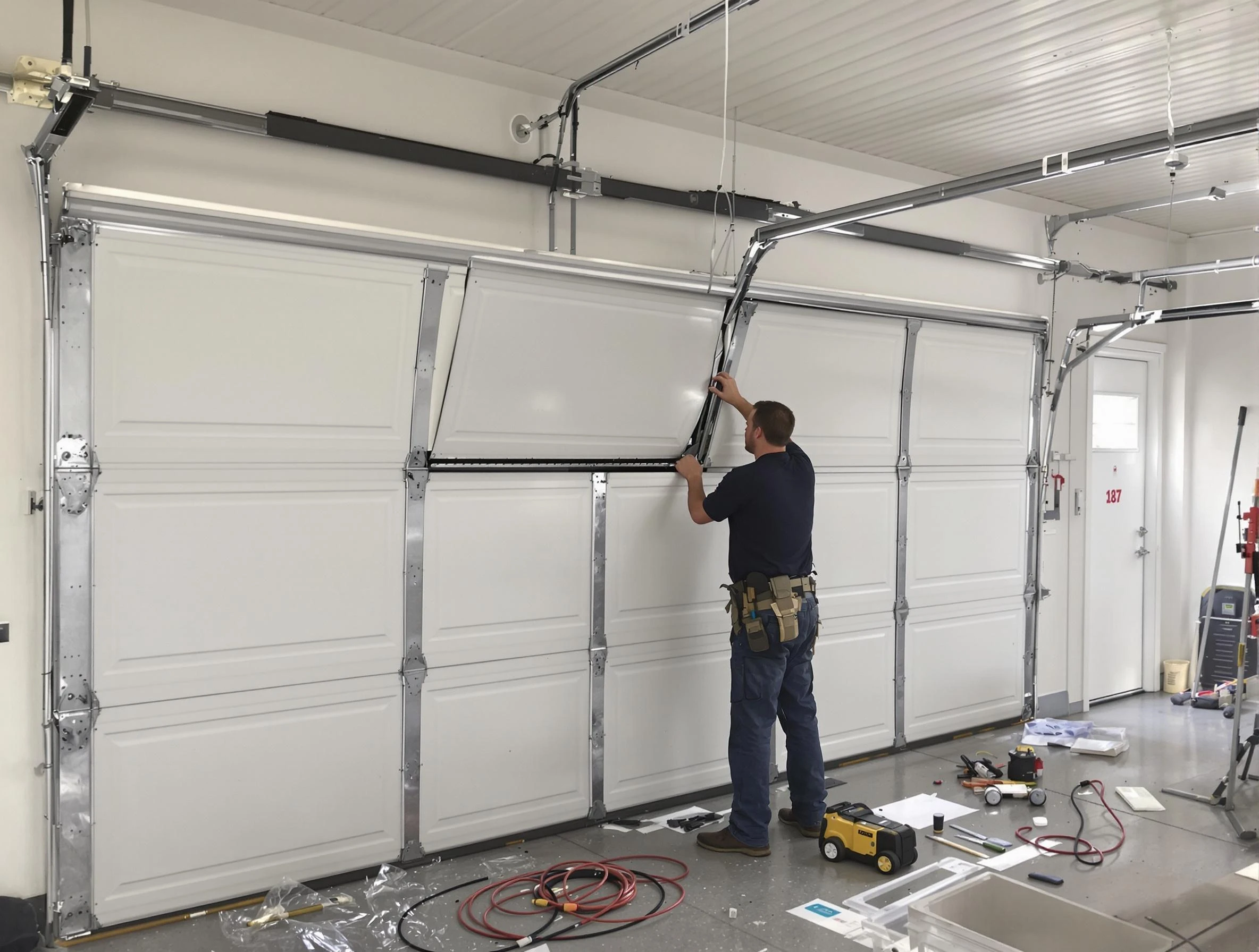 Garage Door Section Replacement in Richmond