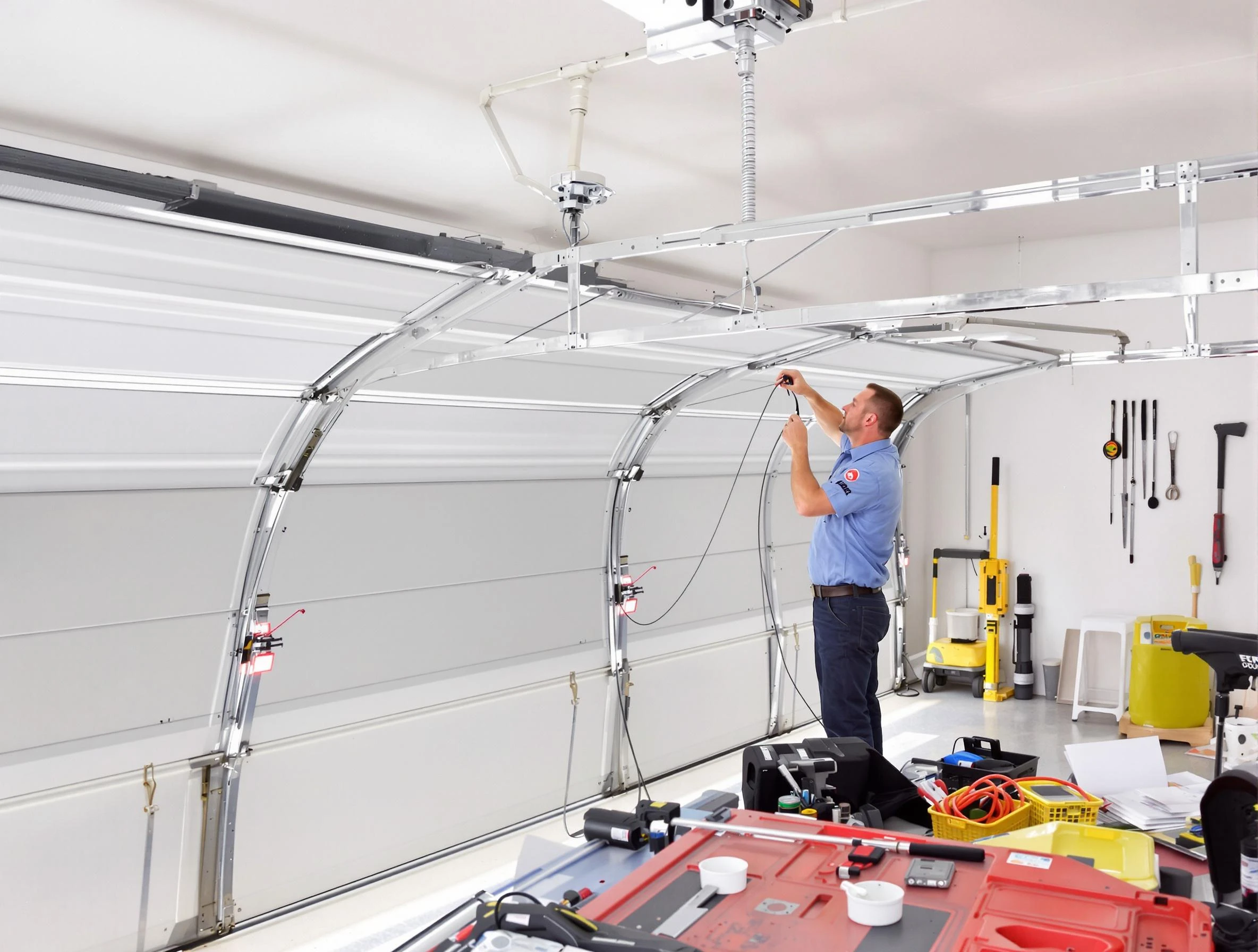 Garage door cable repair service by Richmond Garage Door Repair in Richmond
