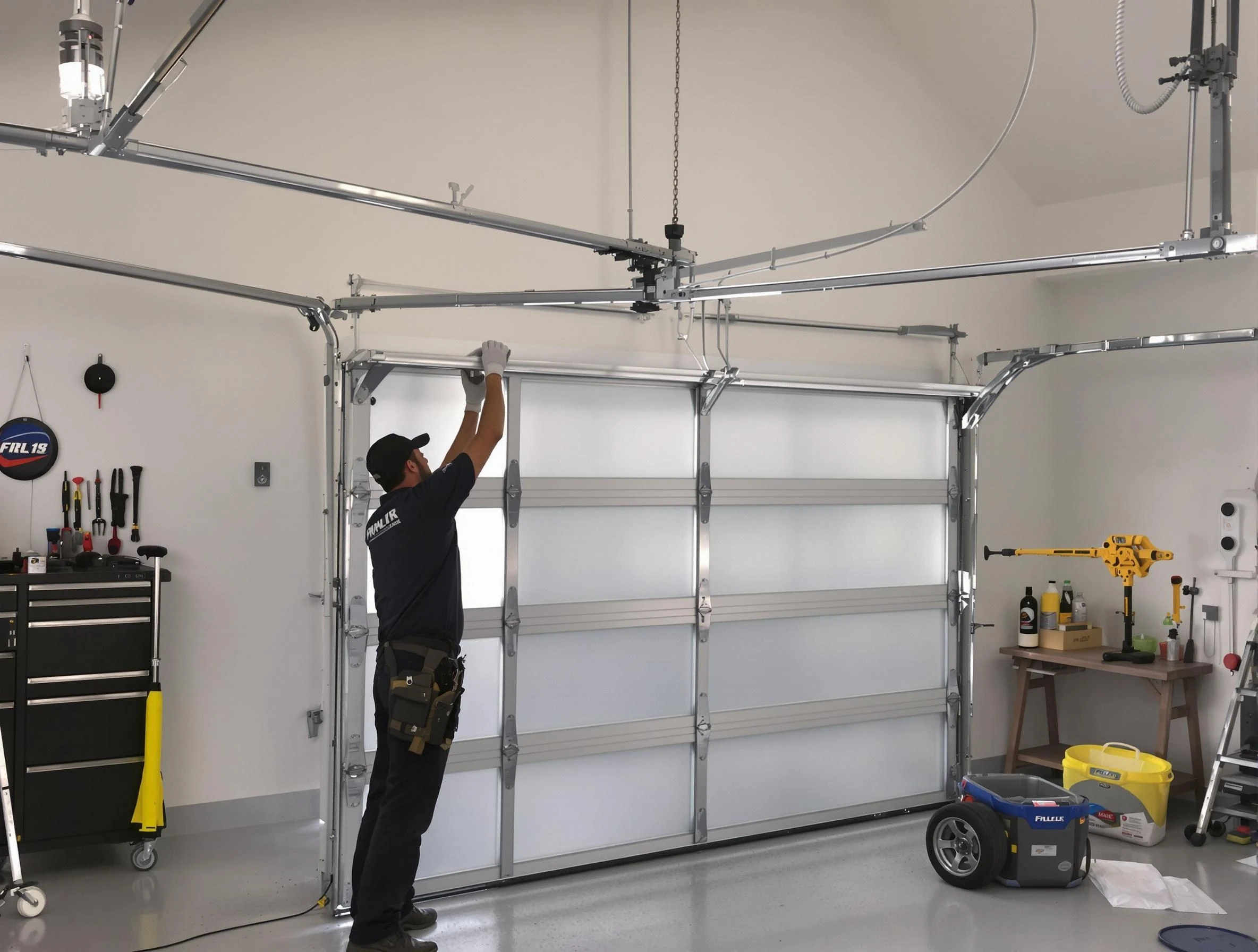 Richmond Garage Door Repair certified team performing precision garage door installation in Richmond