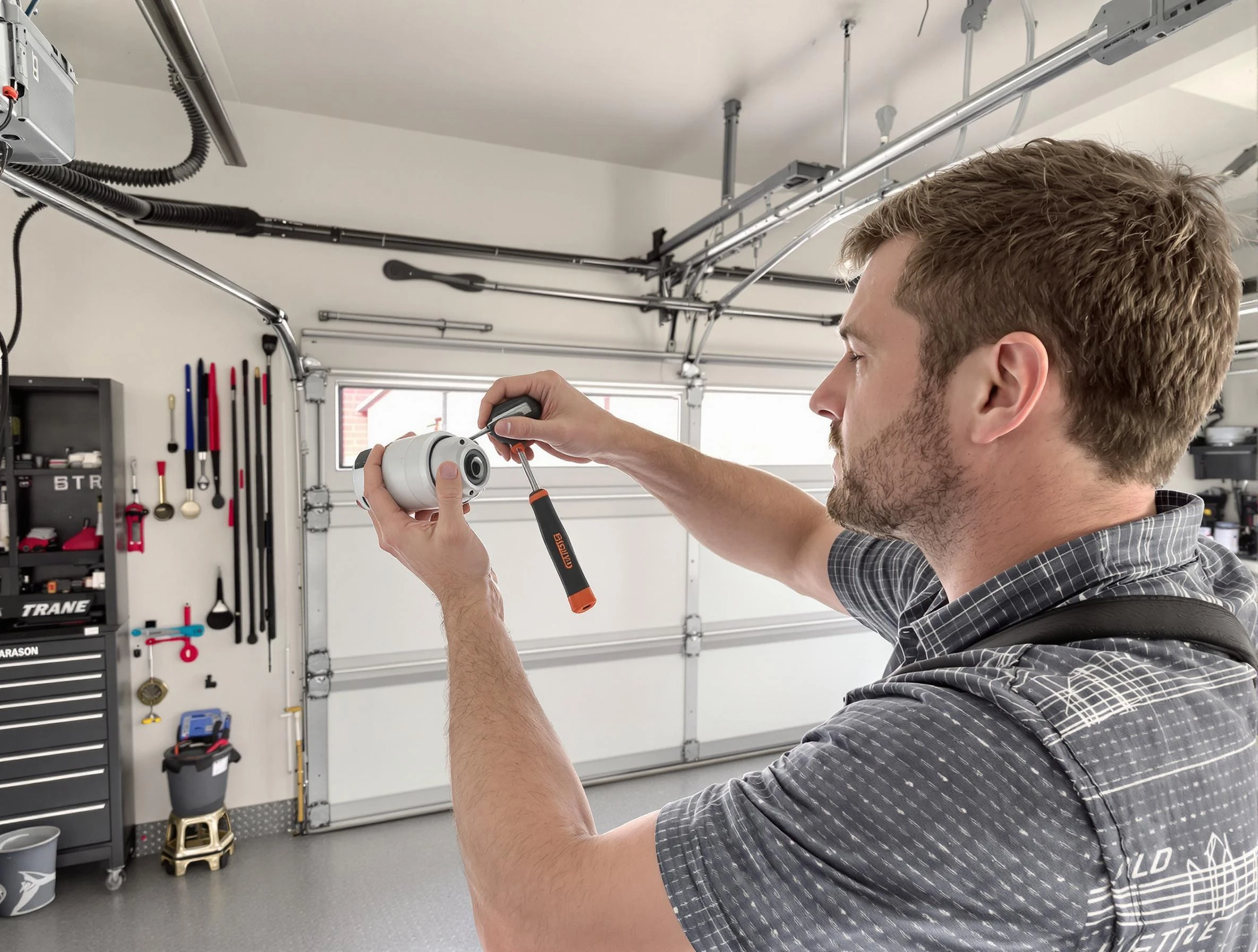 Garage door opener repair service by Richmond Garage Door Repair in Richmond