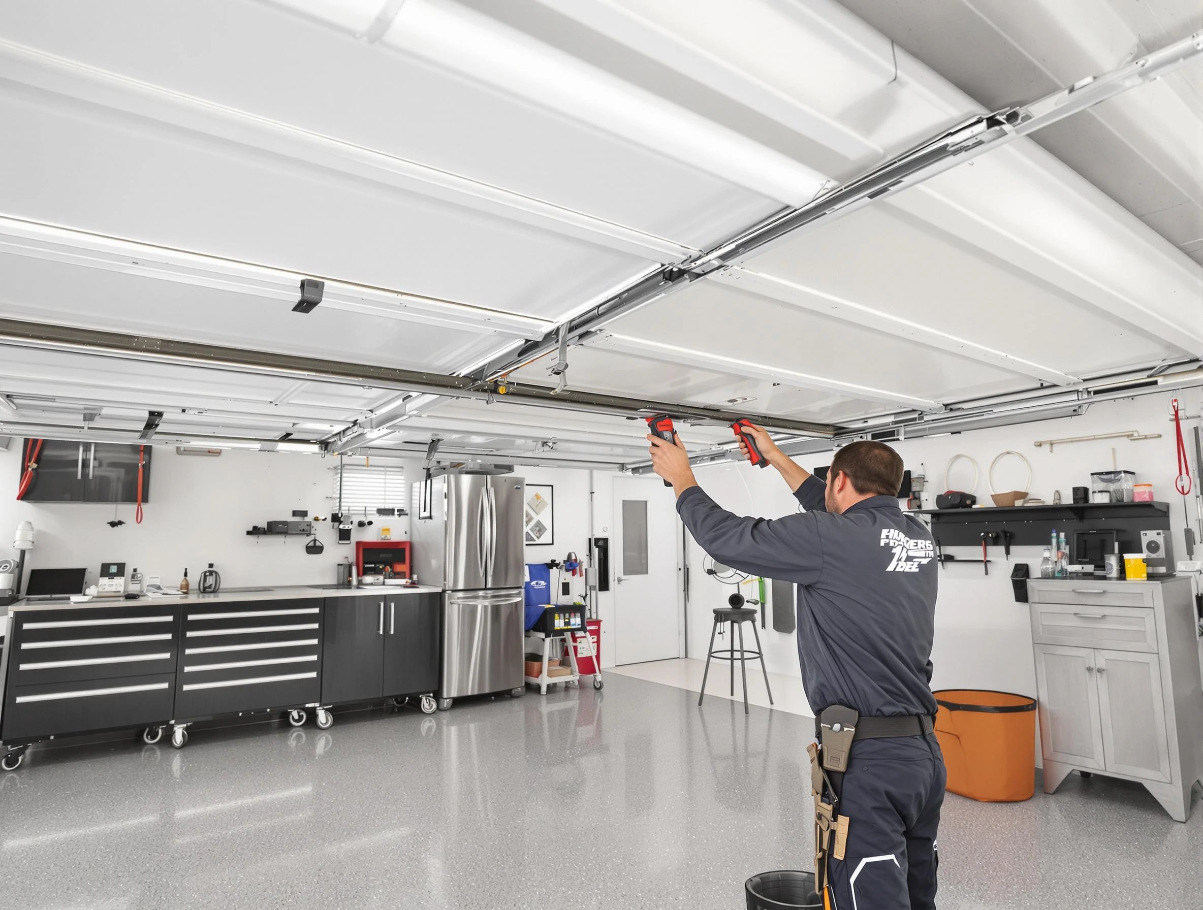 Overhead garage door repair service by Richmond Garage Door Repair in Richmond